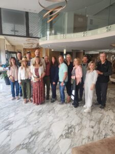 15 Days Morocco Tour,Camel trekking across the golden sands of the Sahara Desert, a highlight of the 15-day Morocco tour from Casablanca." "Vibrant souk in Marrakech, showcasing colorful textiles and spices, part of the 15-day Morocco adventure." "The majestic Atlas Mountains, offering breathtaking landscapes during the 15-day Morocco tour from Casablanca." "Exploring the historic city of Fes, with its intricate architecture and ancient medina, a key stop in the 15-day Morocco tour." "The serene blue streets of Chefchaouen, a picturesque stop on a 15-day Morocco tour from Casablanca." "A breathtaking sunset over the Sahara Desert, captured during a camel ride as part of a 15-day Morocco tour from Casablanca." "The impressive Royal Palace in Rabat, showcasing Morocco's rich heritage on a 15-day tour from Casablanca."