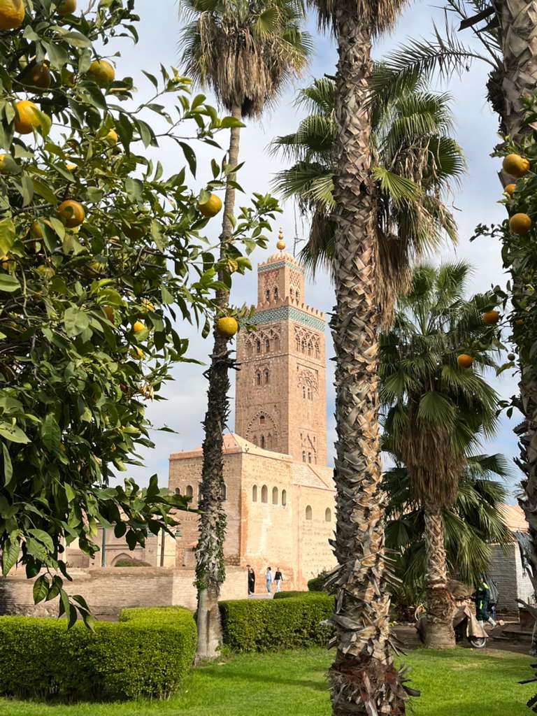 10 Day Desert Itinerary From Marrakech /Traditional riad courtyard in Marrakech - starting point for your 10 day desert itinerary