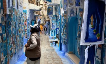 Marrakech Imperial City Tour 7 Day,The iconic blue-washed streets and alleys of Chefchaouen, Morocco