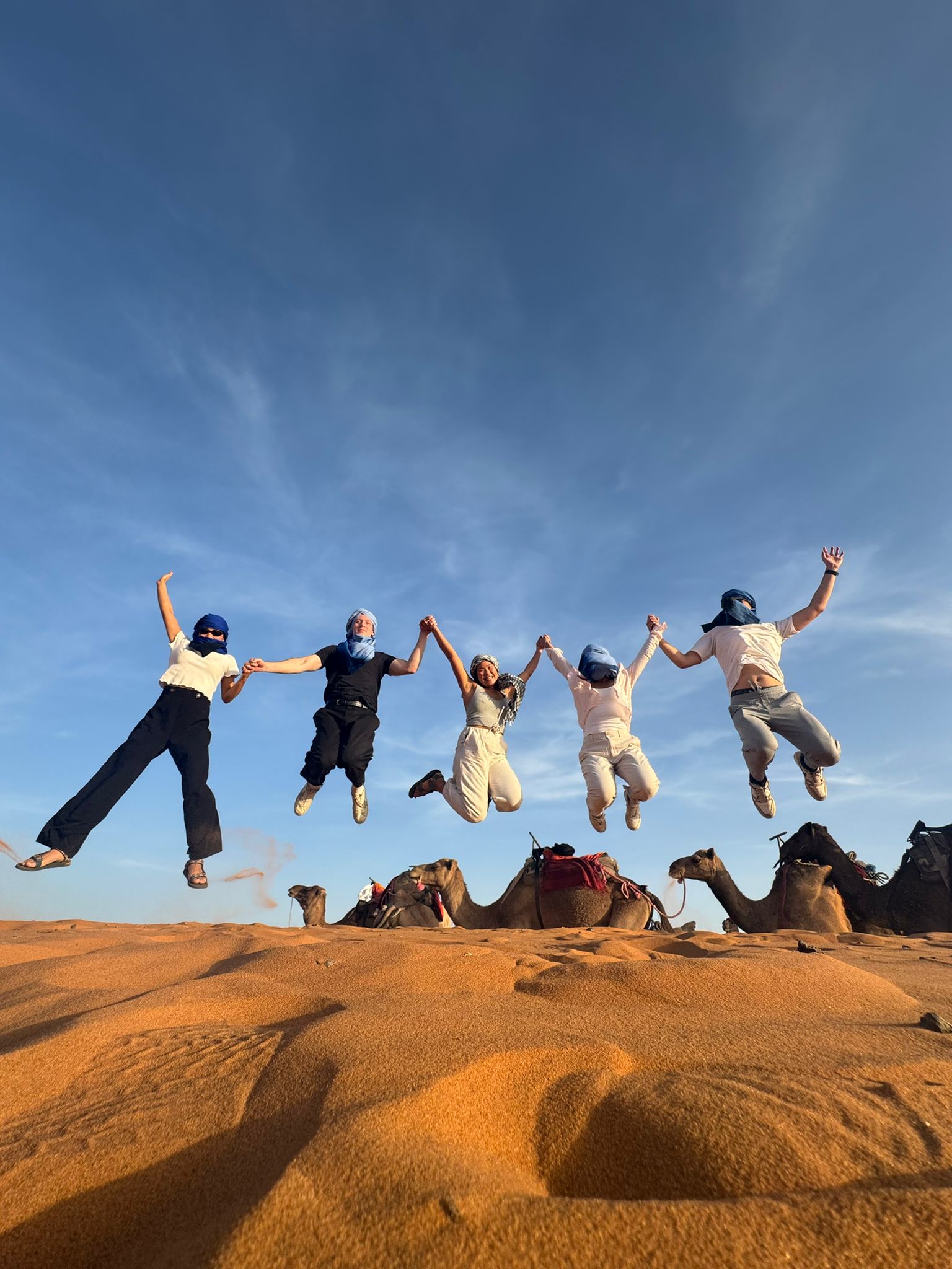 Luxury Agafay Desert camp at sunset